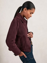 Reiss Sonny Suede Button Through Jacket - Imagen 5 de 7