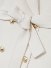 Reiss Cream Dora Petite Coat - Image 6 of 7