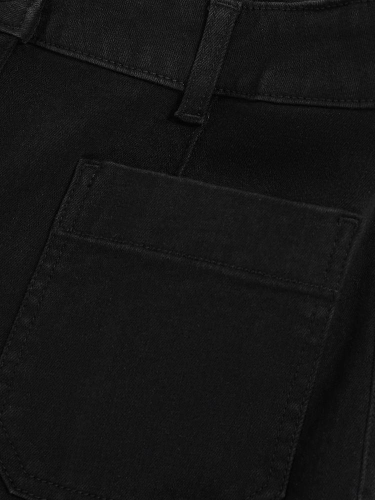 Reiss Black Selin Mid-Rise Straight-Leg Jeans - Image 9 of 9 Reiss Black Selin Mid-Rise Straight-Leg Jeans - Image 9 of 9