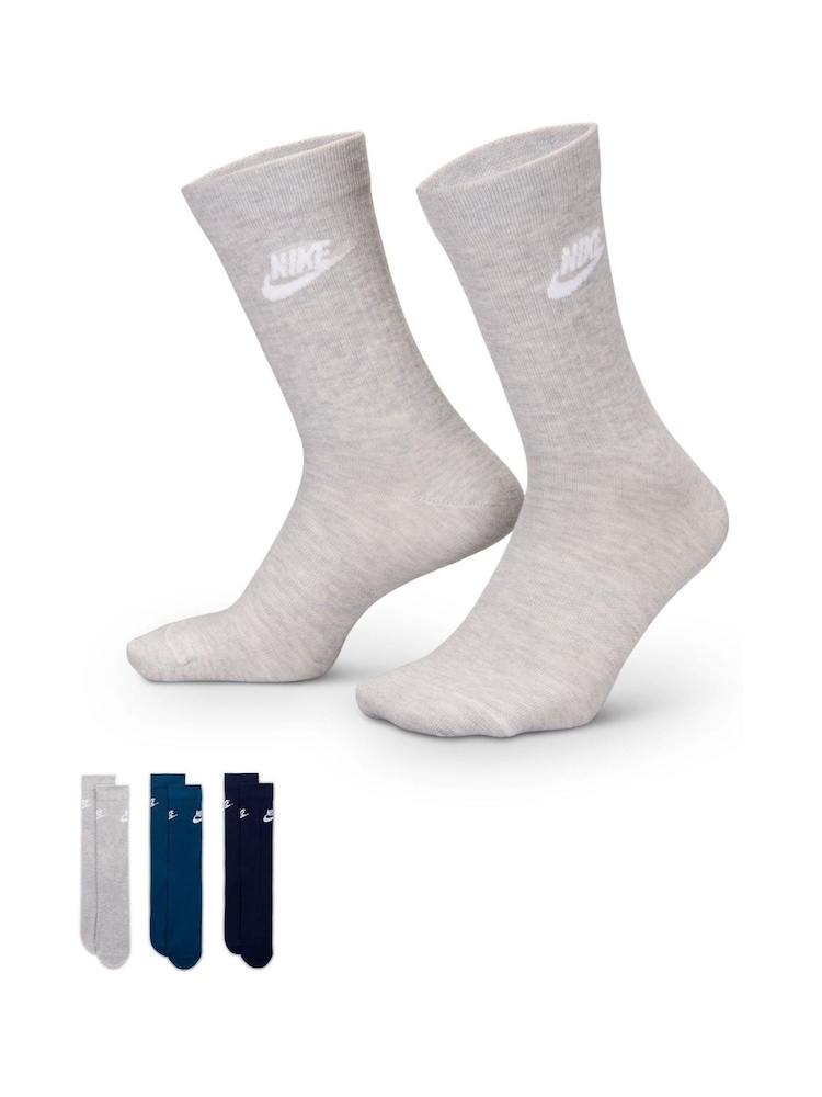 Nike Natural Everyday Essential Socks 3 Pack - Image 1 of 4