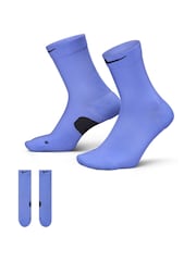 Nike Sapphire Blue DriFIT Fast Performance Crew Socks 1 Pack - Image 1 of 4