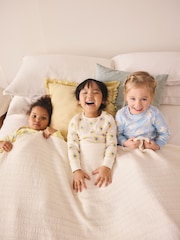 Yellow/Blue Daisy - Pachet 3 de pijamale ghemuite (9luni-12ani) - Imaginea 3 din 10