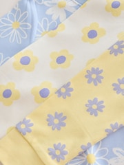 Yellow/Blue Daisy - Pachet 3 de pijamale ghemuite (9luni-12ani) - Imaginea 9 din 10