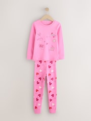 Pink/Red Galentines Snuggle Pyjamas 3 Pack (9mths-12yrs) - Image 8 of 10