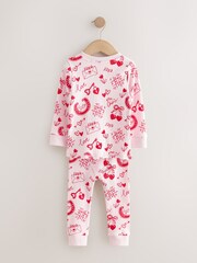 Red/Pink Valentines Snuggle Pyjamas (9mths-12yrs) - Image 2 of 4