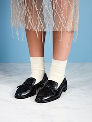 Black Tabitha Simmons x Next Urban Leather Bow Loafers - Image 1 of 7