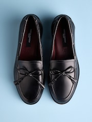 Black Tabitha Simmons x Next Urban Leather Bow Loafers - Image 4 of 7