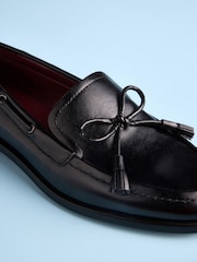 Black Tabitha Simmons x Next Urban Leather Bow Loafers - Image 5 of 7