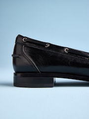 Black Tabitha Simmons x Next Urban Leather Bow Loafers - Image 6 of 7