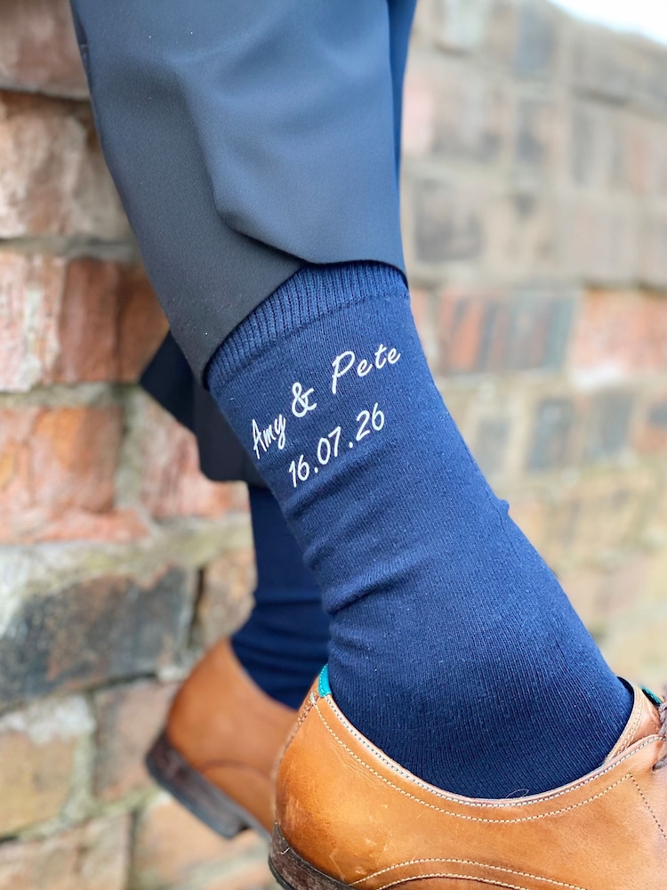 Personalised Cold Feet Wedding Socks by Solesmith - Image 1 of 2