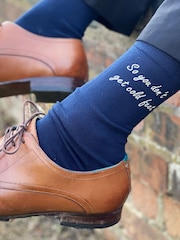 Personalised Cold Feet Wedding Socks by Solesmith - Image 2 of 2