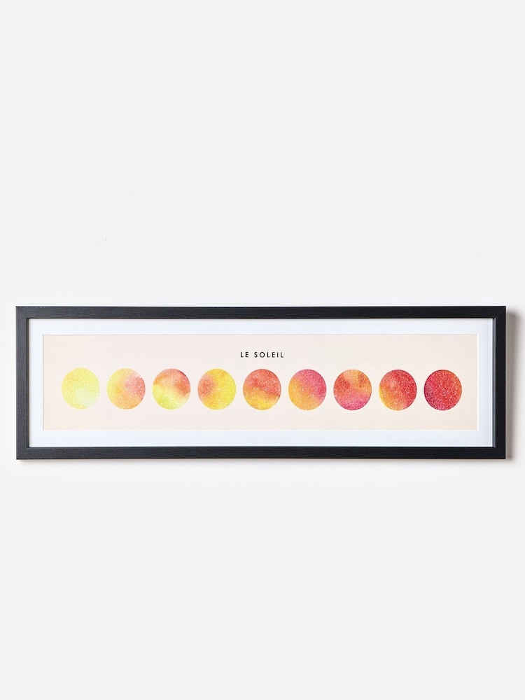 Oliver Bonas Orange Le Soleil Printed Wall Art - Image 1 of 3 Oliver Bonas Orange Le Soleil Printed Wall Art - Image 1 of 3