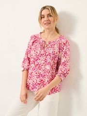 FatFace Kira Multi Confetti Floral Blouse - Image 1 of 5