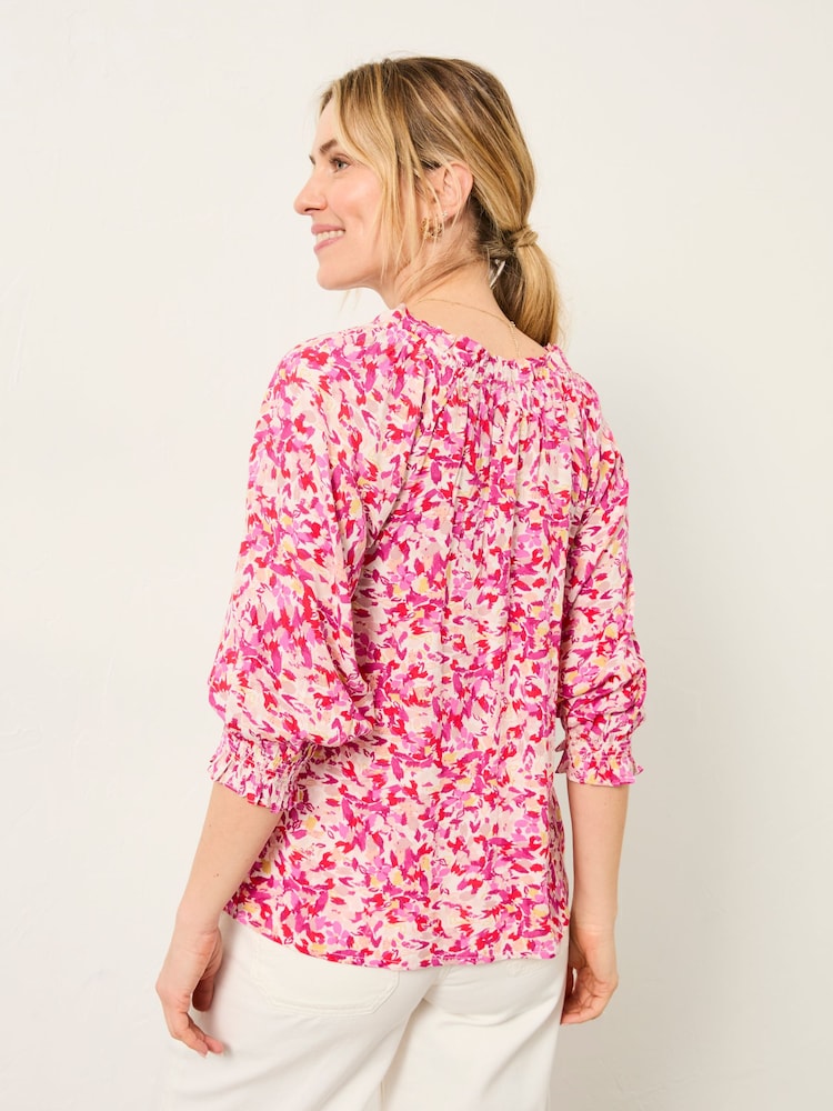 FatFace Kira Multi Confetti Floral Blouse - Image 2 of 5 FatFace Kira Multi Confetti Floral Blouse - Image 2 of 5