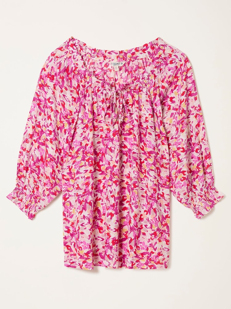 FatFace Kira Multi Confetti Floral Blouse - Image 5 of 5 FatFace Kira Multi Confetti Floral Blouse - Image 5 of 5