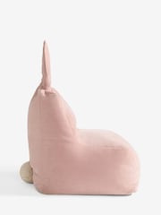 Opulent Chenille Light Pink Kids Bunny Bean Bag - Image 5 of 6
