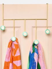 Oliver Bonas Green Resin and Bone Door Storage Hooks - Image 5 of 5