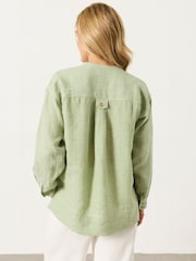 Grön - FatFace Linne Popover - Bild 2 av 7