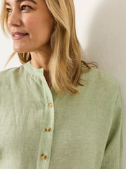 Grön - FatFace Linne Popover - Bild 5 av 7