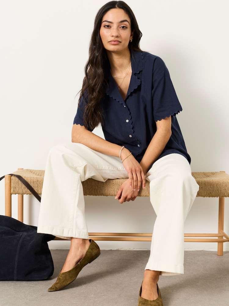 FatFace 亚麻布衬衫 - 5的图像1｝