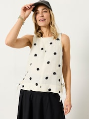 FatFace Darcy Ivory Spot Blouse - Image 2 of 7