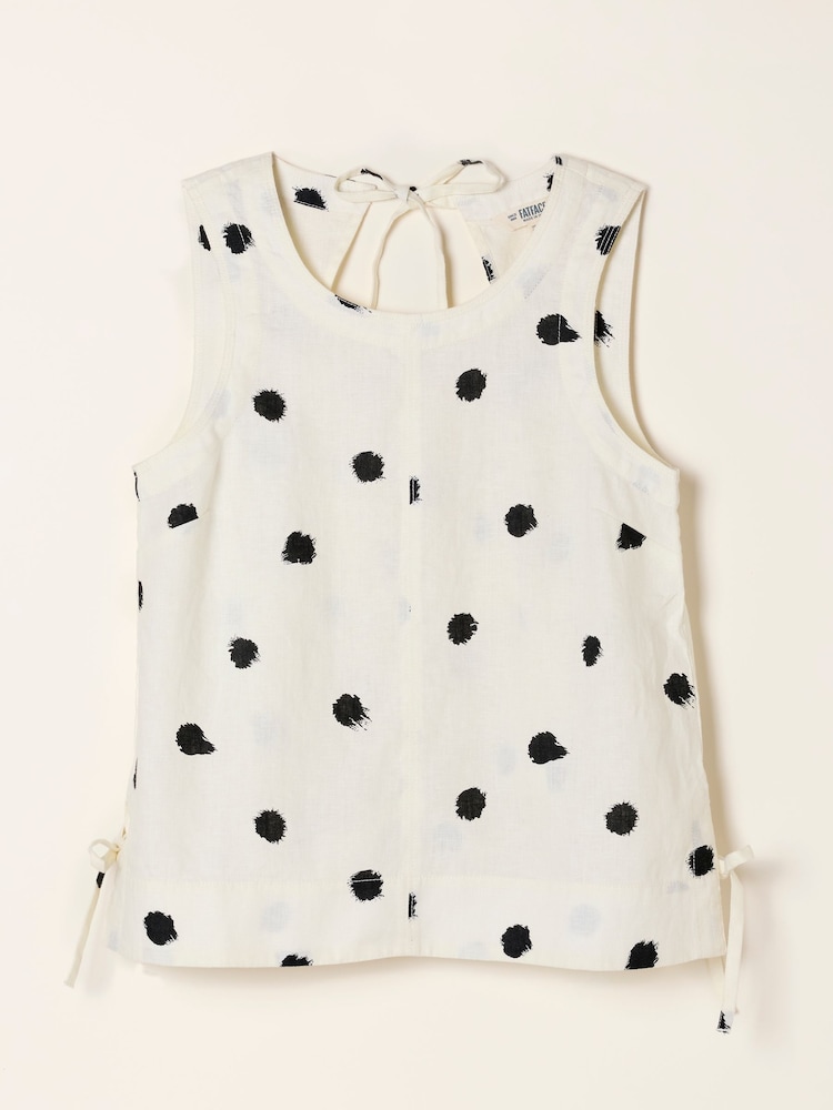 FatFace Darcy Ivory Spot Blouse - Image 7 of 7