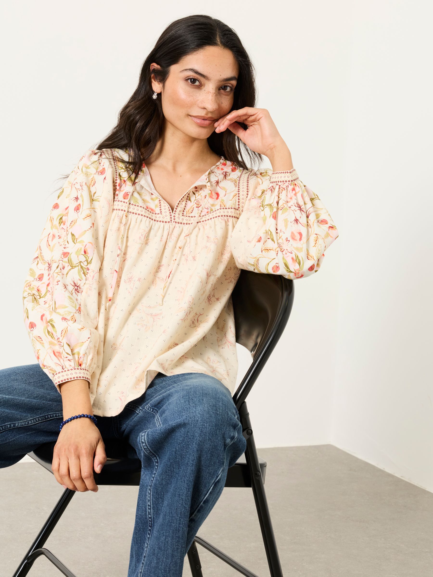 Buy FatFace Tandy Multi Peaches Blouse from Next New Zealand