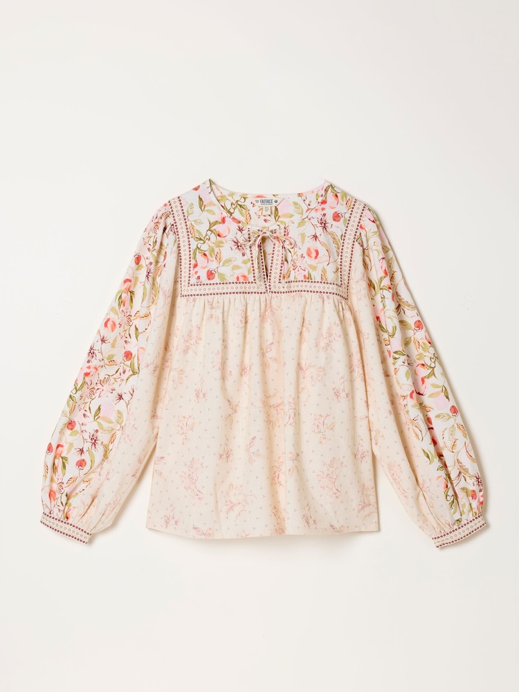 FatFace Multi Peaches Tandy Blouse - Image 1 of 1