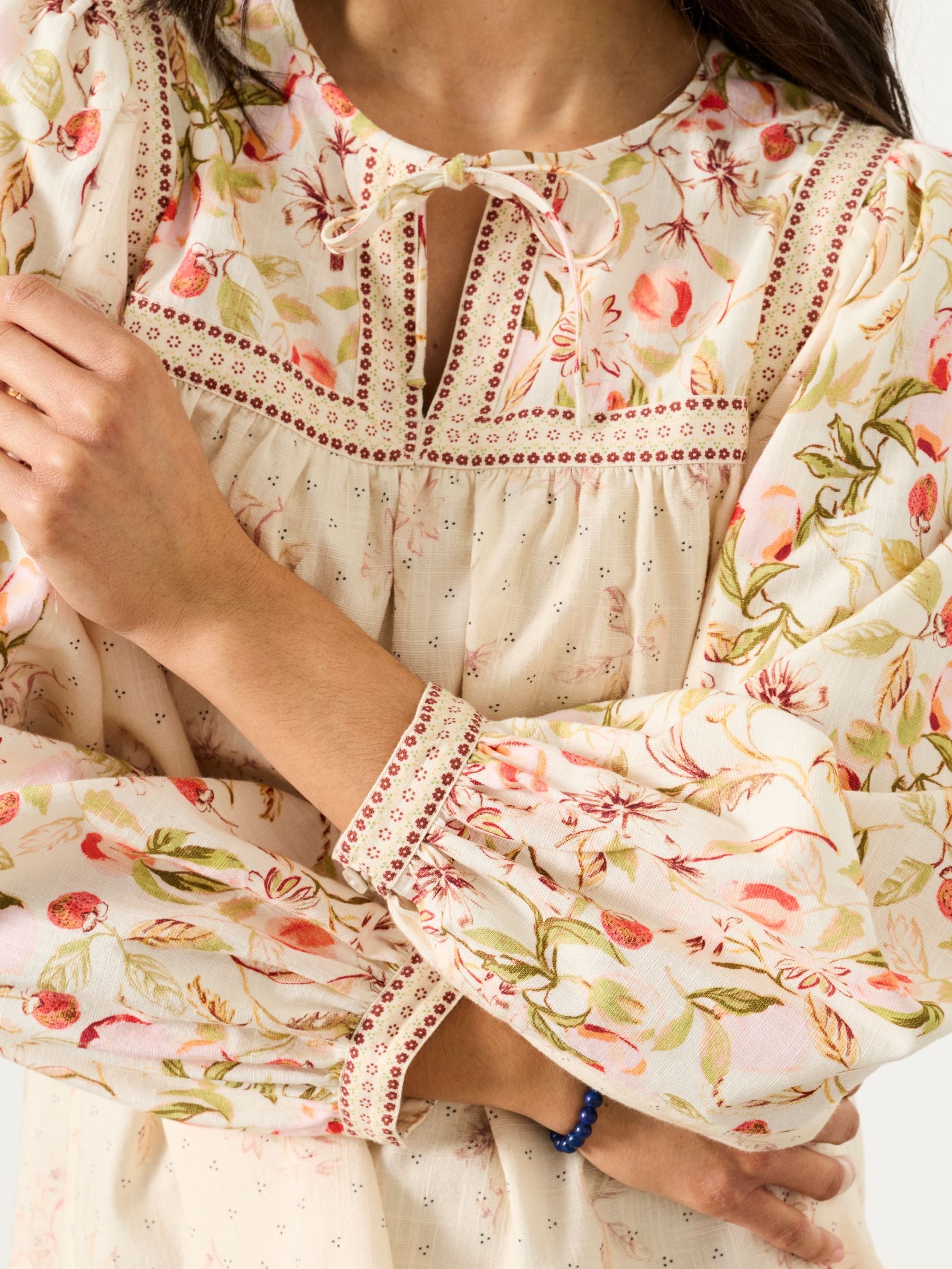 Buy FatFace Tandy Multi Peaches Blouse from Next New Zealand