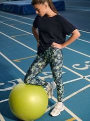 Camo Print Active Power Sports Leggings - Image 2 of 5