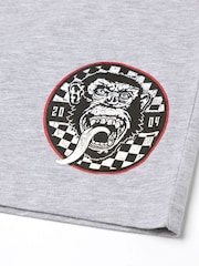 Vanilla Underground Black Mens Gas Monkey Garage Short Sleeve Short Leg Pyjamas Set - Image 8 of 8