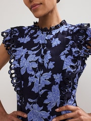 Phase Eight Blue Caraline Dress - Image 4 of 6