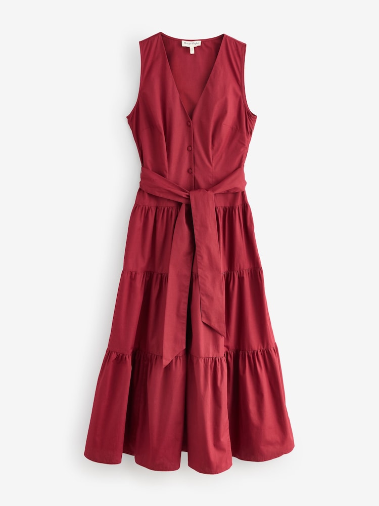 Phase Eight Red Clarissa Midi Dress - Image 1 of 1