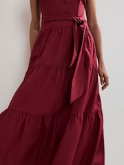 Phase Eight Red Clarissa Midi Dress - Image 5 of 7