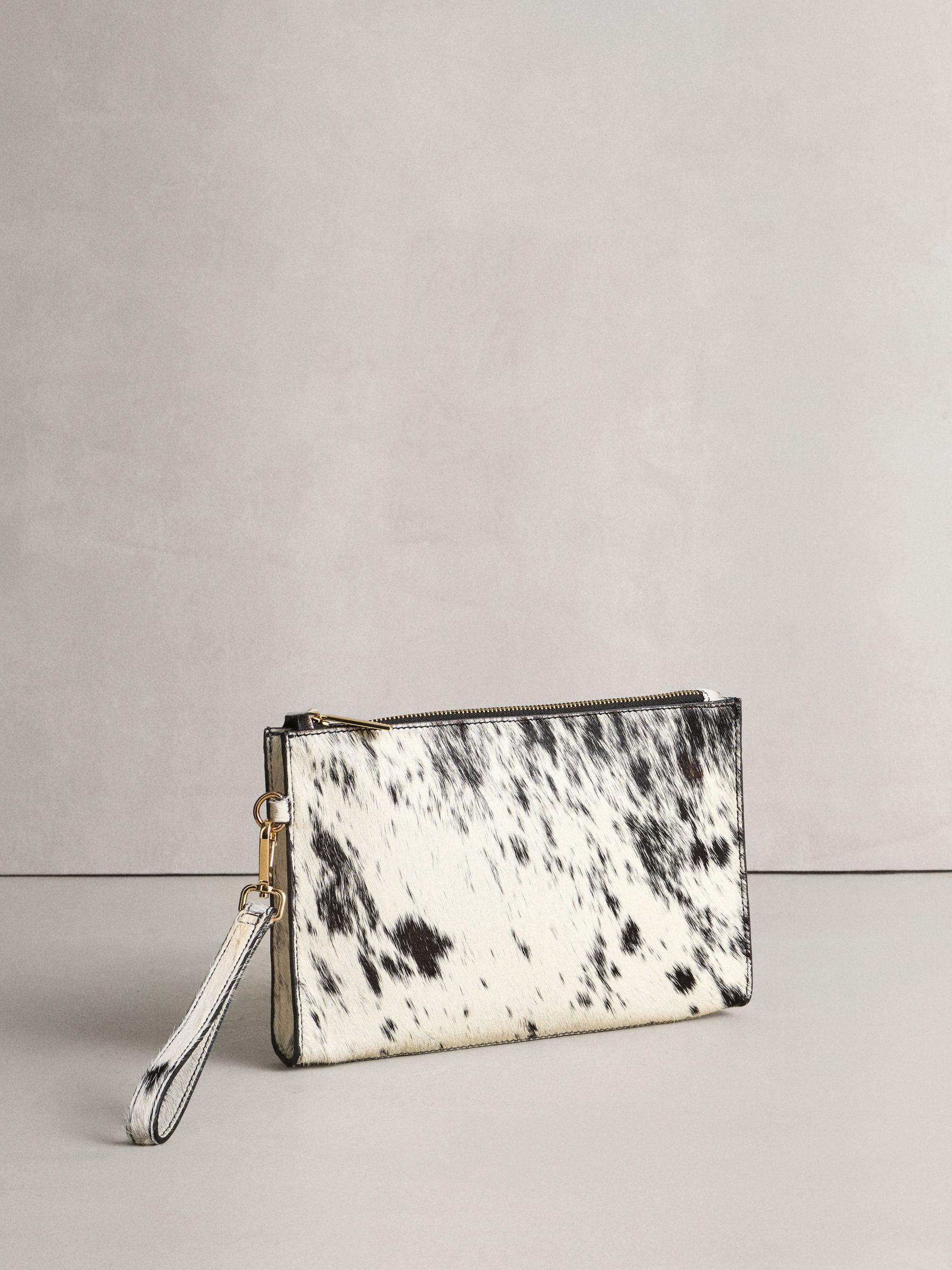 Buy Animal Leather Cow Print Pouch from Next USA