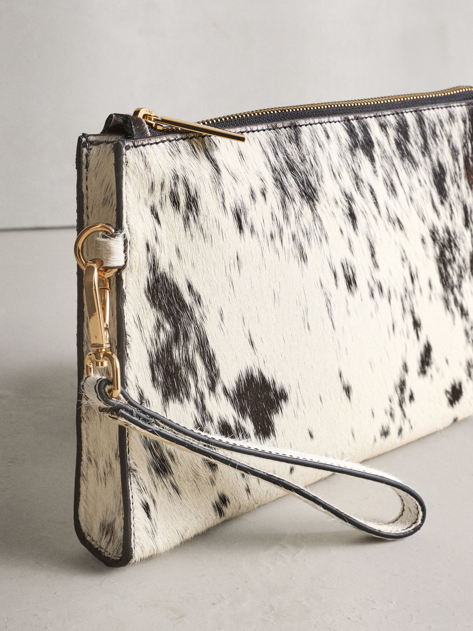 Buy Animal Leather Cow Print Pouch from Next USA