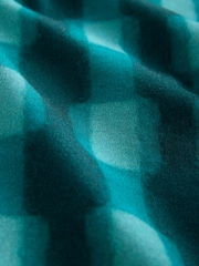 Light Blue Watercolour Short Sleeve Check Shirt - Image 8 of 8