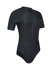 Mountain Warehouse Black Womens Surfer Short Sleeve Swimsuit - Image 2 of 6