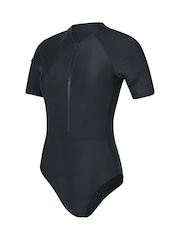 Mountain Warehouse Black Womens Surfer Short Sleeve Swimsuit - Image 4 of 6