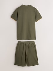 Paul Smith Junior Pique Polo Shirt and Shorts Set - Image 2 of 6
