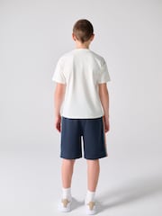 أبيض/أزرق داكن - Paul Smith Junior T-Shirt and Shorts Set - صورة 4 من 14