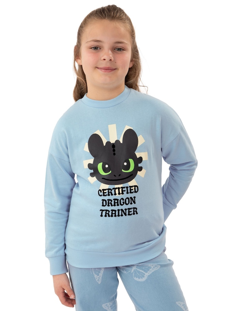 How To Train Your Dragon T-shirt voor meisjes, Groen T-shirt met Tandloos, 100% katoen Tshirt, Groen 5-6 años
