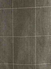 绿色 - Signature Tailored Fit Moons British Merino Wool Linen Blend Suit Jacket - 12的图像8｝