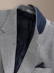 Grey - Signature Tailored Fit Moons Puppytooth Odelo jakna - Slika 8 od 11