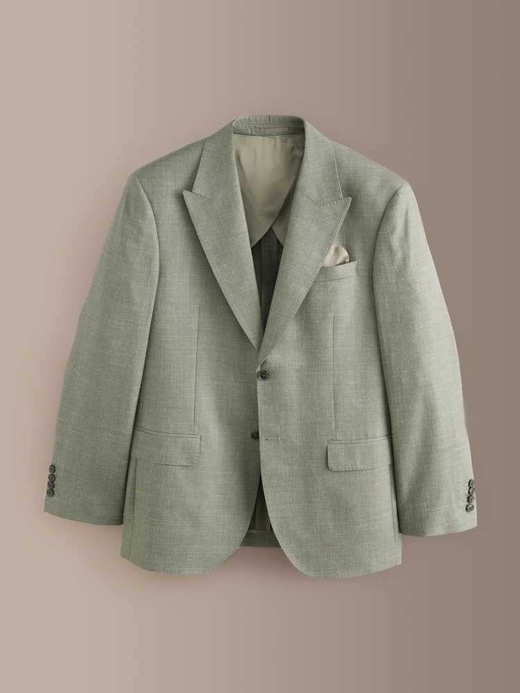 Green Regular Fit Signature Reda Italian Wool Silk Suit Jacket - Image 1 of 6 Green Regular Fit Signature Reda Italian Wool Silk Suit Jacket - Image 1 of 6