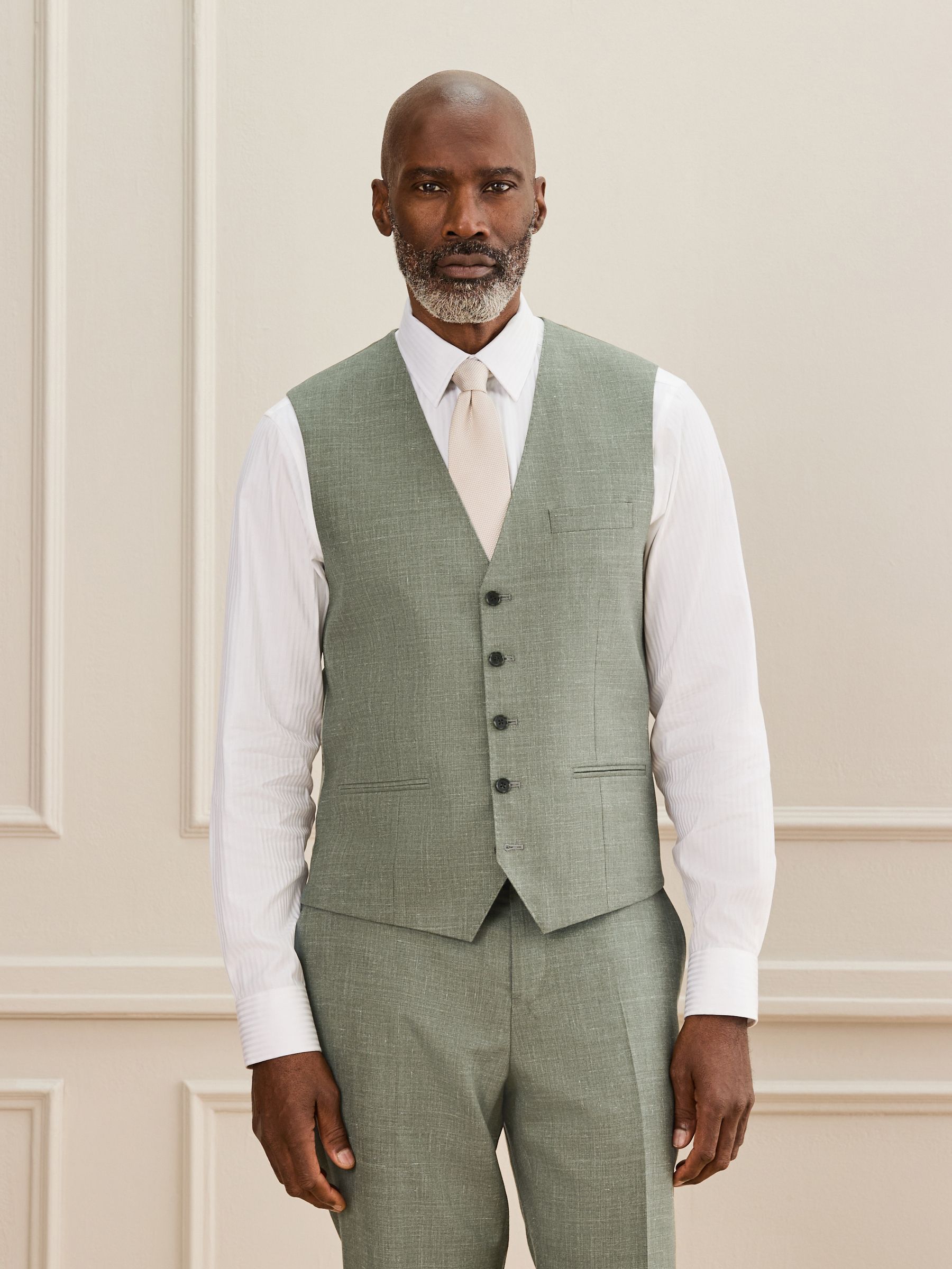 スーツ WACKO MARIA / SUITS, VEST, PANTS Buy Green Regular Fit Signature Reda Italian Wool Silk Suit