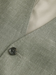 Grün - Signature Reda Anzugweste aus italienischer Wolle und Seide in normaler Passform - Bild 3 von 4