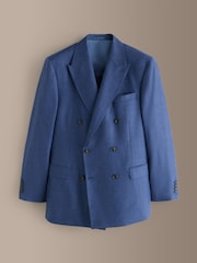 Blue Signature Double Breasted Tailored Fit Reda Wool Silk Suit Jacket - Image 1 of 6