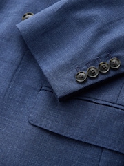 Blue Signature Double Breasted Tailored Fit Reda Wool Silk Suit Jacket - Image 5 of 6