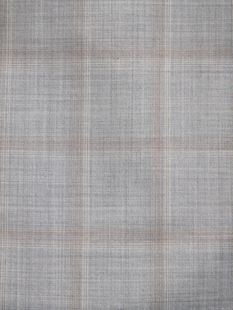 Gris - Tailored Fit Signature Zignone 100% Italian Wool Check Suit Jacket - Image 11 de 11 Gris - Tailored Fit Signature Zignone 100% Italian Wool Check Suit Jacket - Image 11 de 11